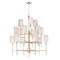 Maxim Lighting Uptown 15-Light 38.5" Wide Satin Brass / Polished Nickel Chandelier 32399OFSBRPN - alternate 1